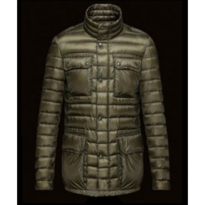 2016 Moncler Arnoux Down Jacket Men Stand Collar Army Gree
