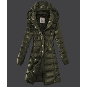 2016 Moncler Hermine Down Coats Womens Windproof Army Gree