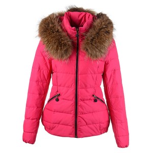 2016 Moncler Jackets For Women Detachable Cap Rose