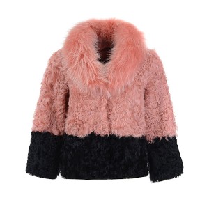 2016 Moncler Latest Fashion Jackets Women Fur Pink Black