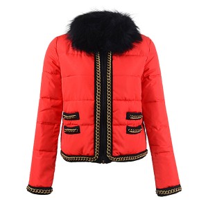 2016 Moncler Bergenie Jackets Womens Fur Collar Red