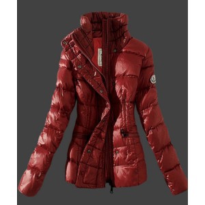 2016 Moncler Womens Down Jackets Stand Collar Red
