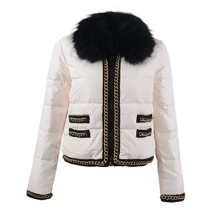 2016 Moncler Bergenie Jackets Womens Fur Collar White