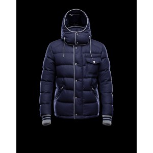2016 Moncler BRESLE Euramerican Style Mens Jackets Blue