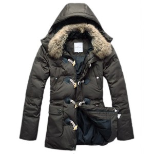 Moncler Down Coat Men Elegance Army Green