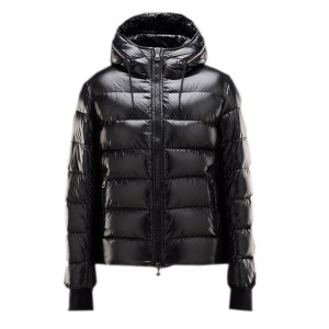 Moncler Aubert Euramerican Style Jacket Men Zip Hooded Black