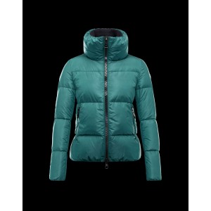 2016 Moncler CHERY Jacket For Women Zip Collar Green