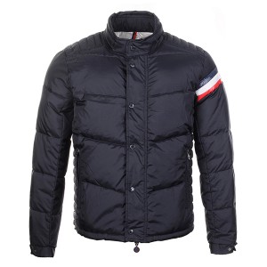 Moncler Chamonix Down Jacket Men Buttons Black Short