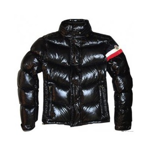 Moncler Chamonix Down Jackets Men Buttons Black Short
