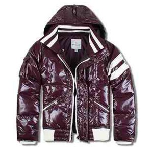 Moncler Leon Down Jackets Mens With Hooded Zip Purple