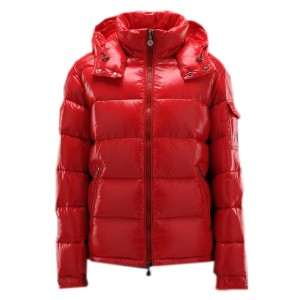 Moncler Maya Winter Mens Down Jacket Fabric Smooth Red