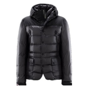 Moncler Men Jacket Down Breasted Style Classic Black