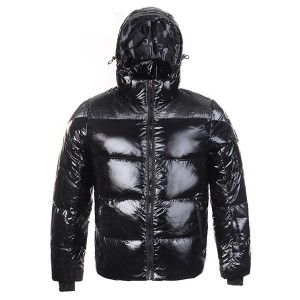 Moncler Top Quality Men Down Jackets Stuffing Wool Hat Black