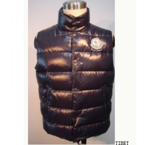 Moncler Down Vest Men Quilted Body Warmer Deep Blue