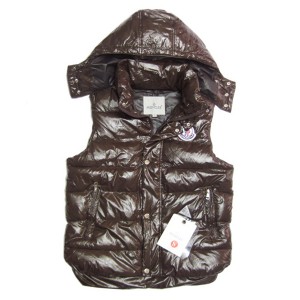 Moncler Lovers Of Men Vest Sleeveless Single-Breasted Coffee