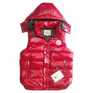 Moncler Lovers Of Men Vest Sleeveless Single-Breasted Red