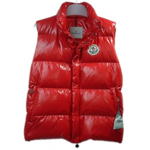Moncler Men Vest Sleeveless - Quilted Warmer Body Red