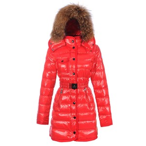 Moncler Armoise Coat For Women Red Long