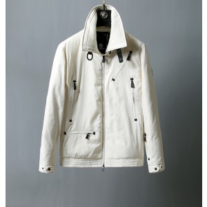 2018 Moncler Jackets For Men 163141 Black Beige