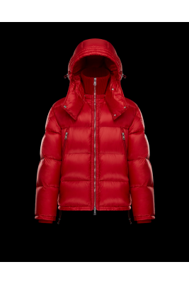 2017 New Style Moncler Millais Down Jackets For Men Zip Red