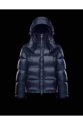 2017 New Style Moncler Millais Down Jackets For Men Zip Blue