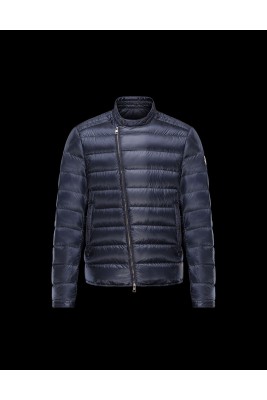 2017 New Style Moncler Down Jackets For Men Zip Navy