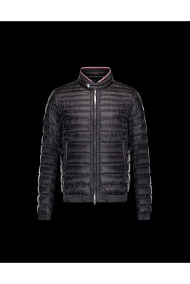 2017 New Style Moncler Mens Down Jackets Stand Collar Black