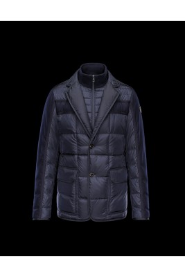 2017 New Style Moncler Mens Jacket Down Breasted Style Classic Navy