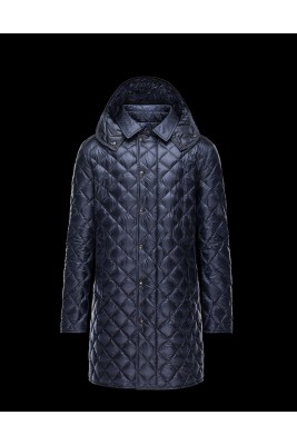 2017 New Style Moncler Mens Long Coat Blue Down Jackets