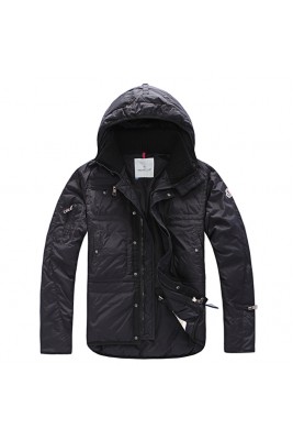 2017 New Style Moncler Down Style Jackets Men Zip Black