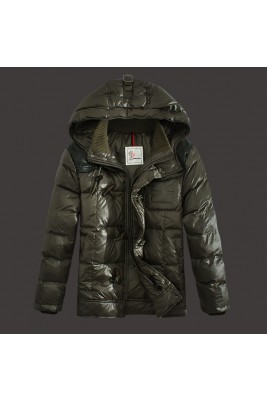 2017 New Style Moncler Mens Down Jackets Zip Army Green
