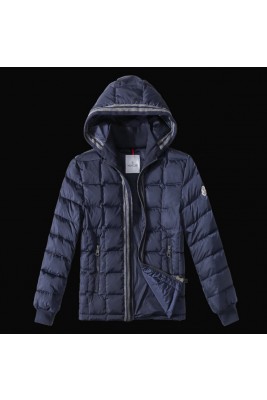 2017 New Style Moncler Fashion Mens Down Jackets Zip Blue