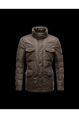 2017 New Style Moncler Mens Down Jackets Multi Pocket Brown