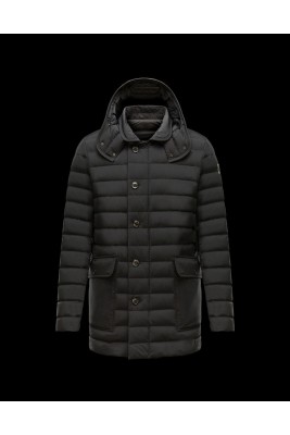 2017 New Style Moncler Mens Single Breasted Coat Black 