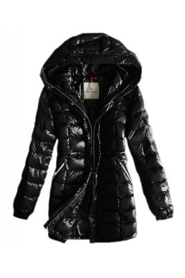 Moncler Coats Women Breasted Pure Color Black