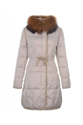 Moncler For Women Coat Euramerican Style Long Apricot