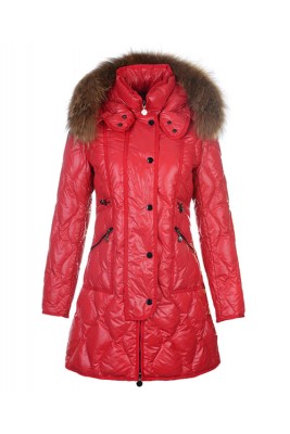 Moncler Lontre Designer Coat For Women Red