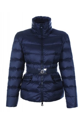 Moncler Adour Euramerican Style Women Jackets Belt Blue