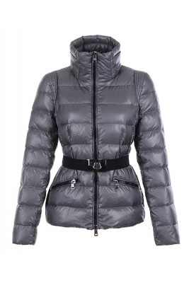 Moncler Adour Euramerican Style Women Jackets Belt Silver Grey