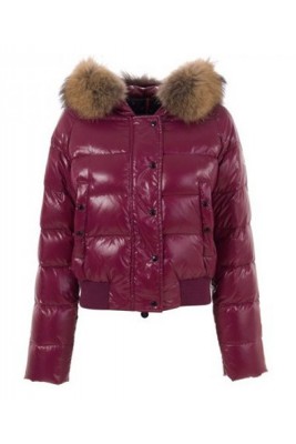 Moncler Alpin Classic Eider Down Jackets Women Fur Collar Dark R