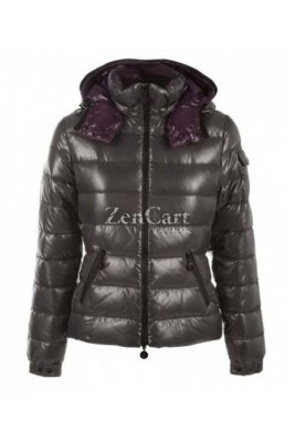 Moncler Bady Winter Women Down Jacket Zip Hooded Army Green