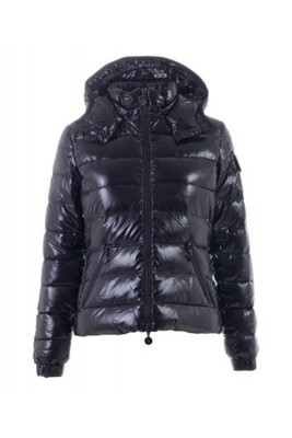 Moncler Bady Winter Women Down Jacket Zip Hooded Black