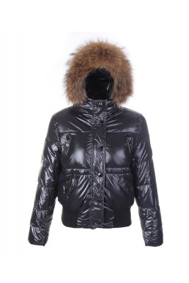 Moncler Classic Women Down Jacket Single-Breasted Slim Black