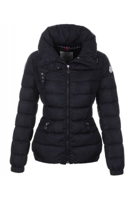 Moncler Epine Jackets For Womens Windproof Collar Zip Black