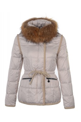 Moncler Fashion Women Jacket Down Short Apricot