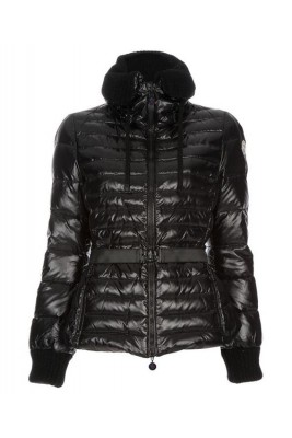 Moncler Lierre Top Quality Women Jackets Sweater Collar Black