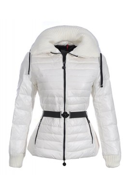 Moncler Lierre Top Quality Women Jackets Sweater Collar White