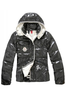 Moncler Quincy Women Down Jackets With Hat Black Short