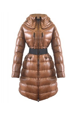 2016 Moncler Passy Women Coat Winter Long Brown