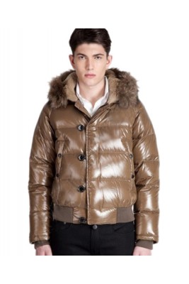 Moncler Bulgarie Men Down Jackets Top Quality Short Coffee